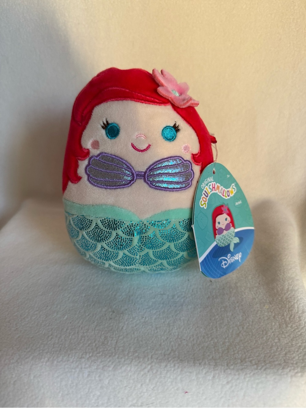 Disney Squishmallows Ariel Little Mermaid 5” Plush NWT